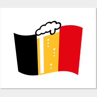 Belgium Beer Flag (Nation Of Beer / Beerland / 3C) Posters and Art